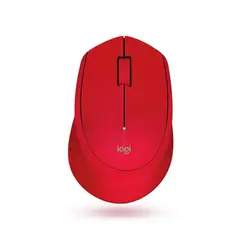 LOGITECH - Mouse M280 Inalambrico USB ergonómica - Rojo