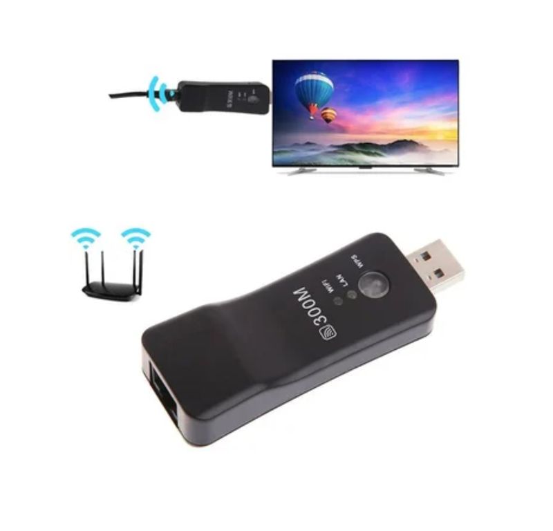 Repetidor Wifi Usb Para Smart Tv Pc Adaptador Receptor Internet