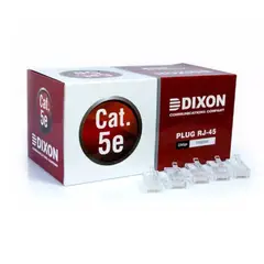 DIXON - Conectores Plug Rj-45 Cat 5e Cables De Red Patch Cord