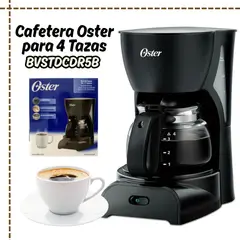 OSTER - Cafetera Electrica 4 Tazas BVSTDCDR5N - NEGRO