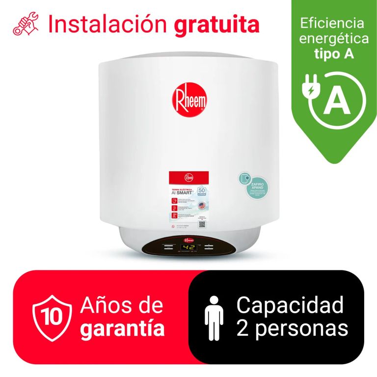 TERMA ELÉCTRICA 50L AI SMART - MAYOR AHORRO DE ENERGÍA