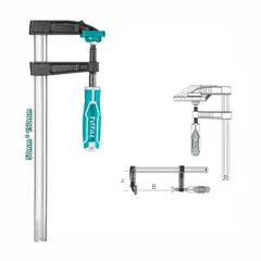 TOTAL TOOLS - PRENSA SARGENTO TIPO “F” 50X200MM 170KG CARPINTERIA TOTAL - THT1320502