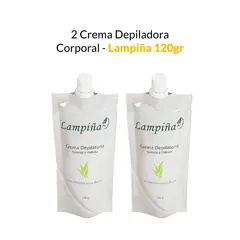 GENERICO - 2 Crema Depiladora Corporal Lampiña