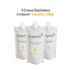 GENERICO - 3 Crema Depiladora Corporal Lampiña