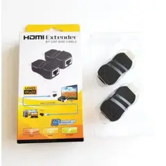 GENERICO - Extender Extensor Hdmi Rj45 Utp 4k 30 Metros hdmi extender negro