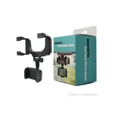 GENERICO - Soporte Holder Para Celular En Espejo Retrovisor De Carro 360°