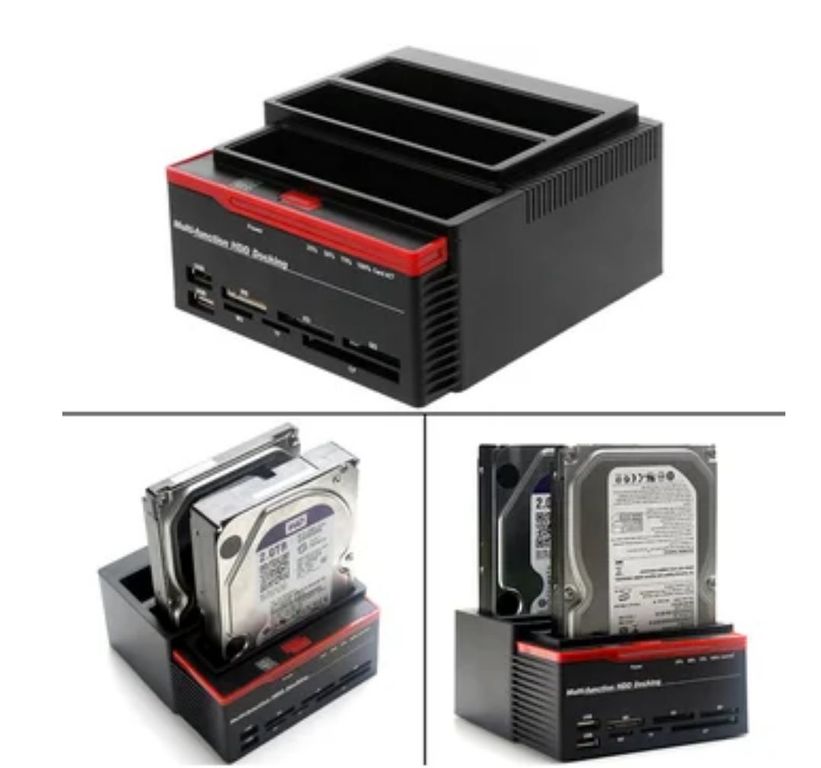 Hdd Docking Station Triple 2.5 3.5 Ide Sata Usb 3.0 Ms Sf/md