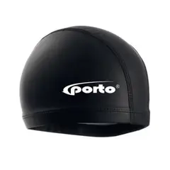 PORTO - Gorro para Natación Lycra Talla estándar Negro