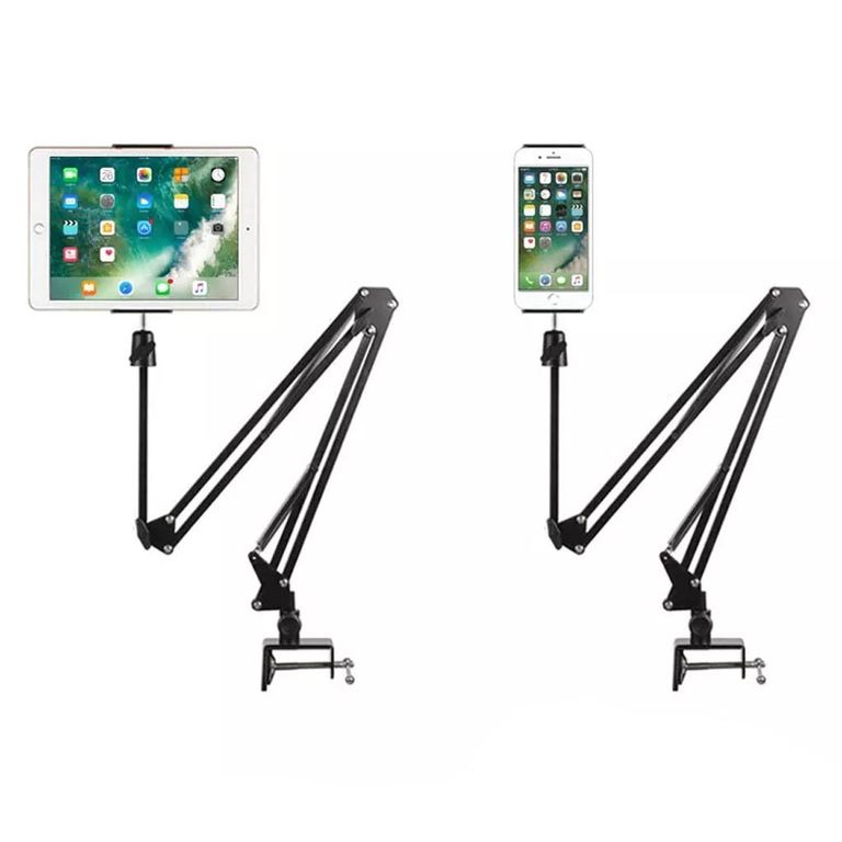 Soporte de brazo largo flexible para tablet ipad 360 grados escritorio