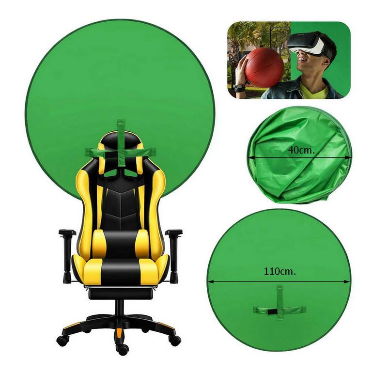 Fondo Verde Chroma Key 110 cm de silla para Fotografía y Video BLH03