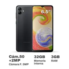 Celular Galaxy A04 3GB RAM 32GB Negro