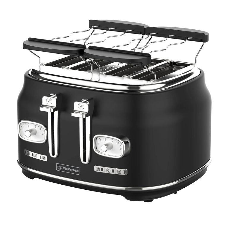 Tostadora 4 panes Retro WH 1500W negro
