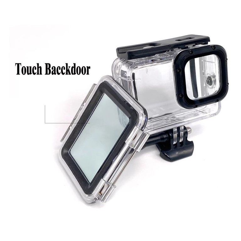 Funda impermeable para gopro 9 10, carcasa touch bacckdroor