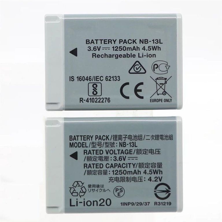 Batería de cámara nb-13l n accesorio para g7 x mark ii