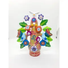 PERUVIANE - Adorno decorativo de arbol de la vida hecho a mano 17 cm