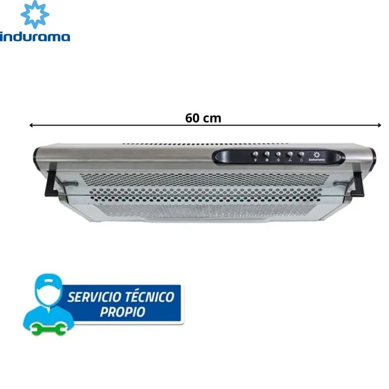 CAMPANA EXTRACTORA CEI-602CRP 3 VELOCIDADES SILVER