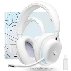 LOGITECH - AUDIFONO G735 LIGHTSPEEDBLUETOOTH RGB WHITE AURORA COLLECTION