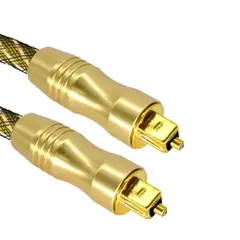 GENERICO - Cable De Audio Digital De Fibra Óptica 1,5 Mts Od 6.0 Optico dorado