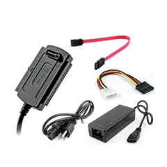 GENERICO - Adaptador De Disco Duro Ide Sata 2.5 -3.5 A Usb Con Fuente