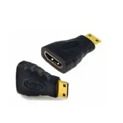 GENERICO - Adaptador Mini Hdmi Macho A Hdmi Hembra Audio Y Video