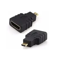GENERICO - Adaptador Micro Hdmi Macho A Hdmi Hembra Audio Y Video