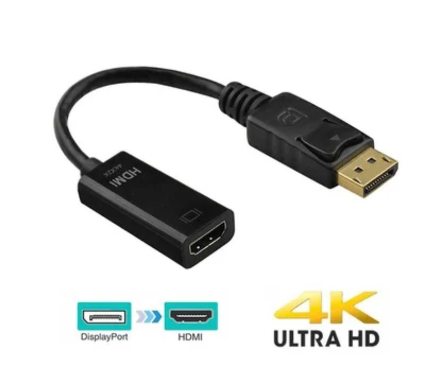 Adaptador Convertidor DisplayPort Dp A HDMI 4k ultra HD Dp A HDMI