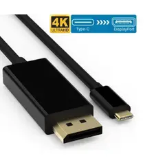 GENERICO - Cable Usb 3.1 C Tipo C A Displayport Pvc Macho 1.8 Metros 4k