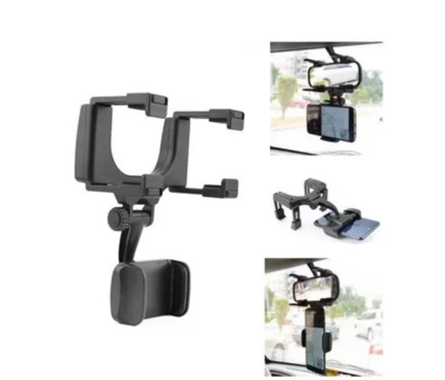 Soporte Holder Para Celular En Espejo Retrovisor De Carro 360° H210