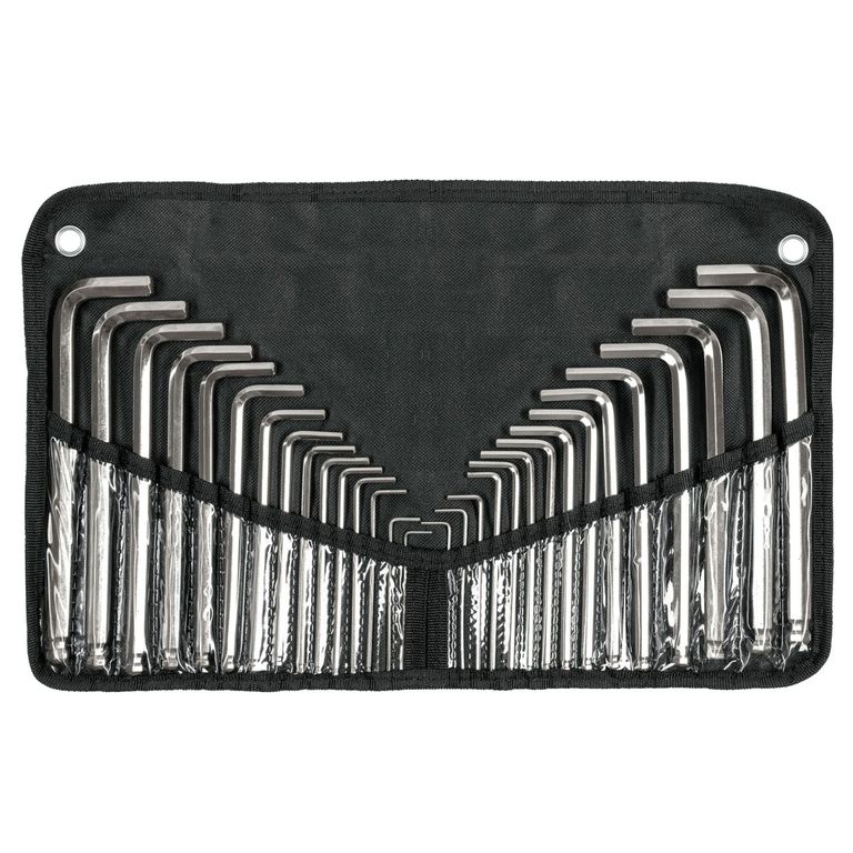 Juego llaves Allen largas std y mm 30 piezas,