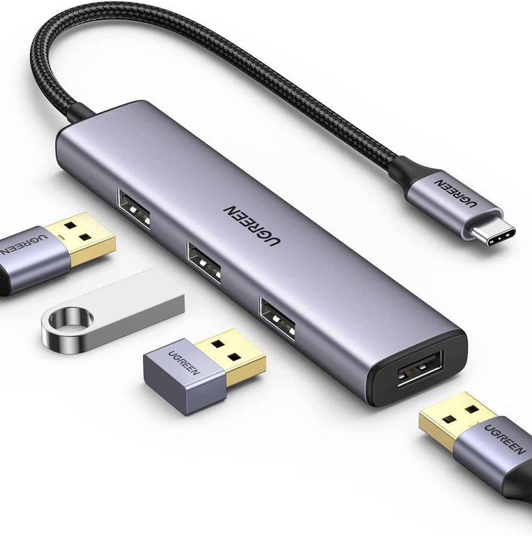 Adaptador Hub Tipo C a USB-A - 4 puertos USB