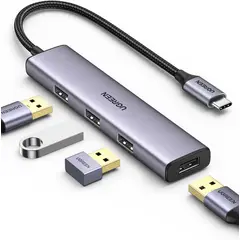 UGREEN - Adaptador Hub Tipo C a USB-A - 4 puertos USB