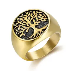 GENERICO - ANILLO ?RBOL DE LAVI DORADO - RIN-38