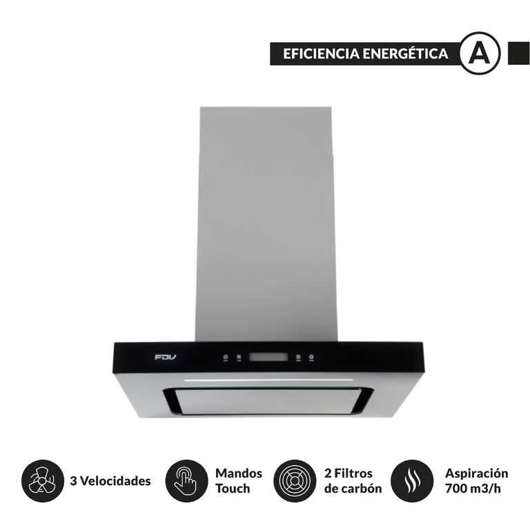 Campana Decorativa Deluxe Chef 60 cm