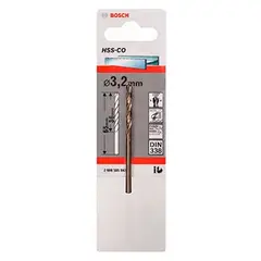 BOSCH - Broca Metal Cobalto HSS-Co 3.2 x 36 x 65