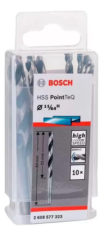Broca Metal HSS PointTeQ Caja X 10 11/64"