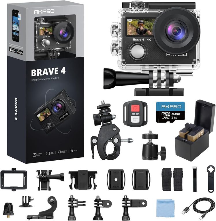 Camara de Acción Brave 4 4k30fps ultra hd 4K
