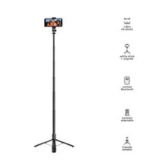 KUZLER - Tripode selfie stick con control bluetooth 156mts ansun-003