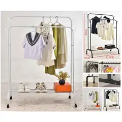GENERICO - Estante Organizador Ropa Perchero Con Ruedas PB