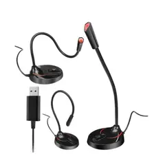 GENERICO - Micrófono Usb Audio Usb Unidireccional Mic Soporte Para Pc laptop