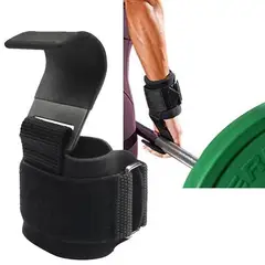 GENERICO - Gancho Acero Guantes De Levantamiento Pesas Straps Muñecas
