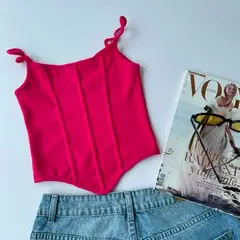 DESIRE - Top Bustier Rib para Mujer.