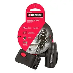 HERMEX - Cadena Seguridad Para Bicicleta 10mm X 1m Llave