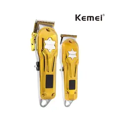 KEMEI - Combo Maquina Trimmer Digital KM-2011