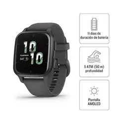 GARMIN - Smartwatch Venu SQ 2 Gris Running Deporte GPS Fitness