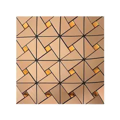 DECOKASA - Pepelmas o Mosaicos de Aluminio LS075Bro 30x30cm 12pcs