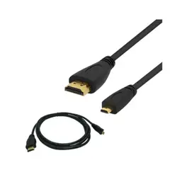 GENERICO - Cable Micro Hdmi A Hdmi 1.5 Metros Full Hd 1080p PVC