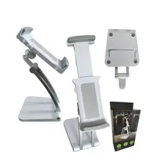 GENERICO - Porta Celular Soporte de Mesa holder celular tablet ajustable Blanco 8