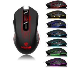 CYBERTEL - Mouse Gamer Ergonómico Led Hasta 3200Dpi 6B Element