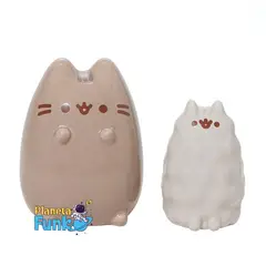 GENERICO - Sanrio Pusheen y Stormy Enesco Salero Pimentero Ceramica