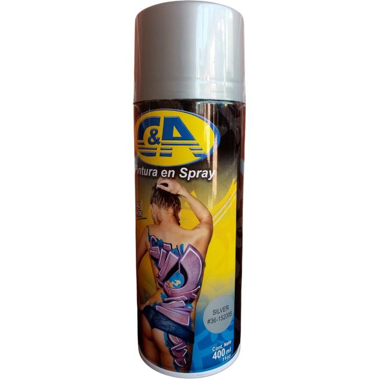 Pintura Spray C&A Silver #36 - Plata